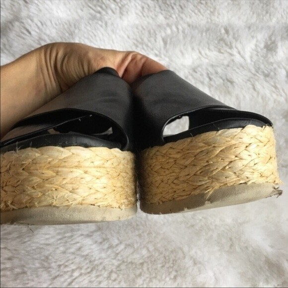 Vince Jesson Leather‎ Espadrille Platform Sandals - Picture 7 of 12